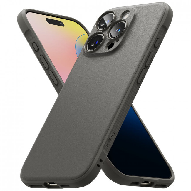 Ringke iPhone 16 Pro Onyx Durable TPU Case Θήκη Σιλικόνης - Grey