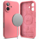 Ringke iPhone 16 Plus Silicone Magnetic MagSafe Case Θήκη Σιλικόνης με MagSafe - Pink