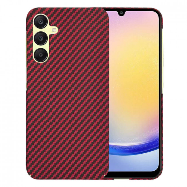 Techsuit Samsung Galaxy A25 5G Σκληρή Θήκη Carbonite FiberShell - Red