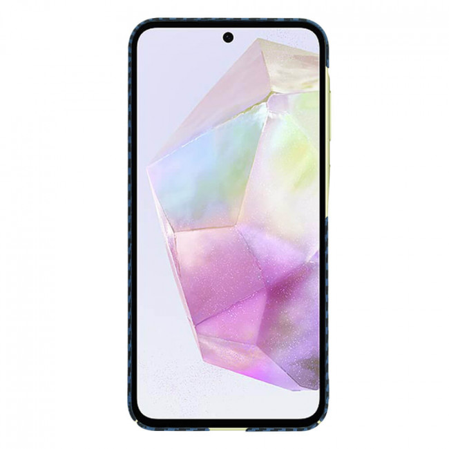 Techsuit Samsung Galaxy A35 5G Σκληρή Θήκη Carbonite FiberShell - Cyan