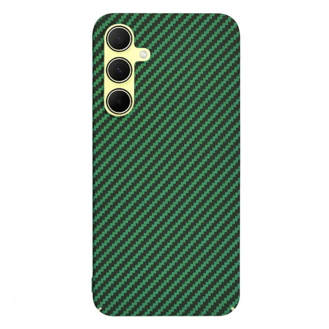 Techsuit Samsung Galaxy A35 5G Σκληρή Θήκη Carbonite FiberShell - Green