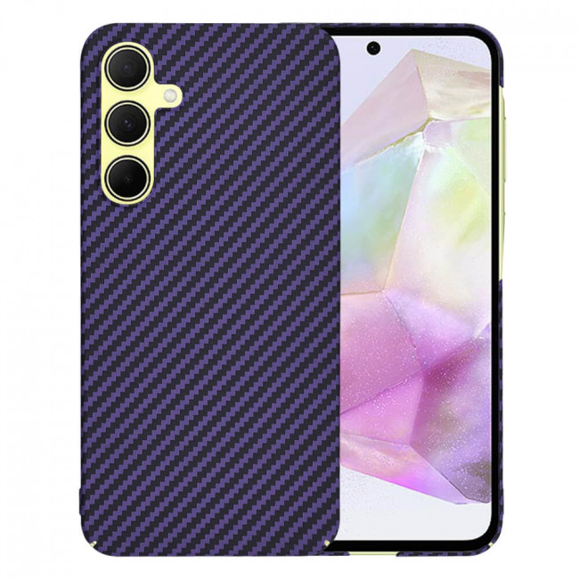 Techsuit Samsung Galaxy A35 5G Σκληρή Θήκη Carbonite FiberShell - Purple