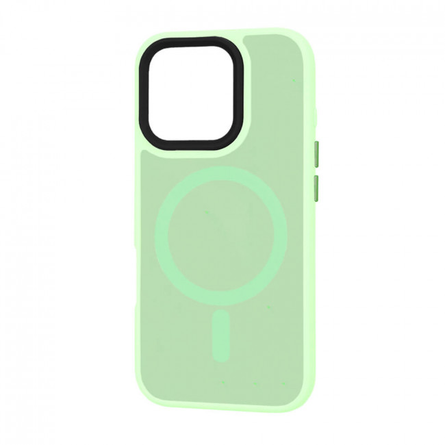 Techsuit iPhone 16 Pro - HaloFrost MagSafe - Σκληρή Θήκη με Πλαίσιο Σιλικόνης - Light Green