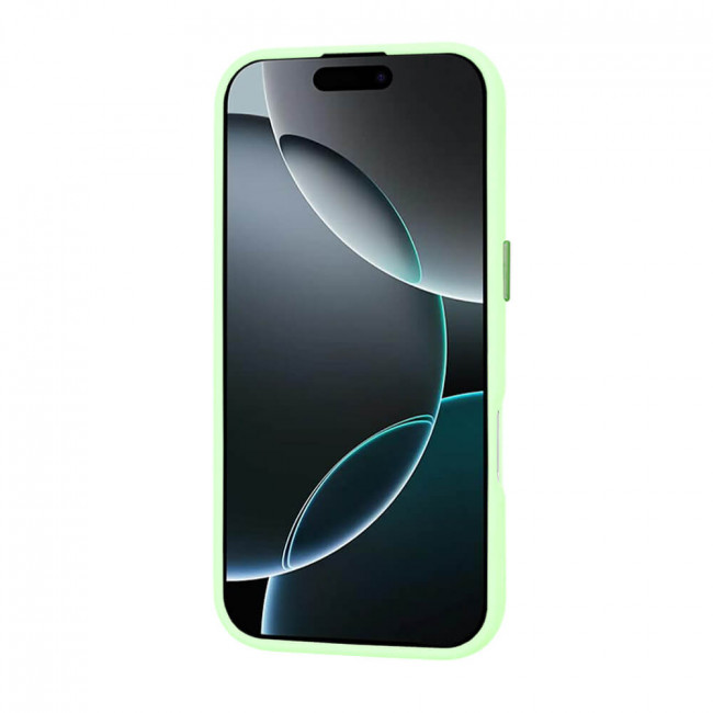 Techsuit iPhone 16 Pro - HaloFrost MagSafe - Σκληρή Θήκη με Πλαίσιο Σιλικόνης - Light Green