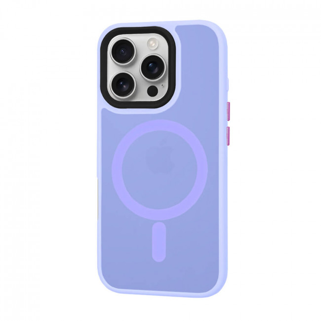 Techsuit iPhone 16 Pro - HaloFrost MagSafe - Σκληρή Θήκη με Πλαίσιο Σιλικόνης - Light Purple