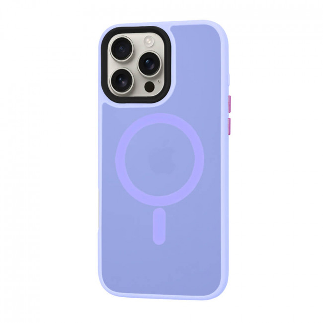 Techsuit iPhone 16 Pro Max - HaloFrost MagSafe - Σκληρή Θήκη με Πλαίσιο Σιλικόνης - Light Purple