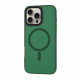 Techsuit iPhone 16 Pro Max - HaloFrost MagSafe - Σκληρή Θήκη με Πλαίσιο Σιλικόνης - Midnight Green