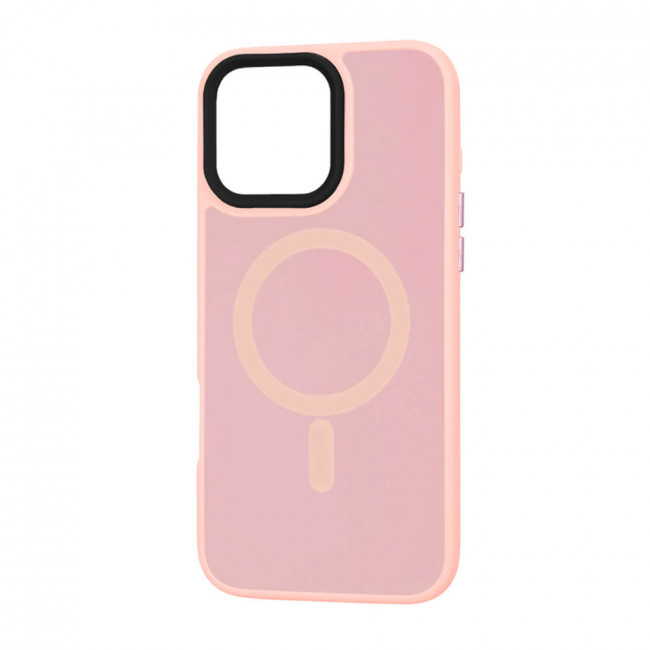 Techsuit iPhone 16 Pro Max - HaloFrost MagSafe - Σκληρή Θήκη με Πλαίσιο Σιλικόνης - Pink