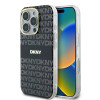 DKNY iPhone 16 Pro - Repeat Texture Pattern With Stripe MagSafe Σκληρή Θήκη με Πλαίσιο Σιλικόνης - Black