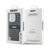 DKNY iPhone 16 Pro - Repeat Texture Pattern With Stripe MagSafe Σκληρή Θήκη με Πλαίσιο Σιλικόνης - Black