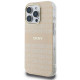 DKNY iPhone 16 Pro - Repeat Texture Pattern With Stripe MagSafe Σκληρή Θήκη με Πλαίσιο Σιλικόνης - Pink