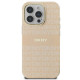 DKNY iPhone 16 Pro - Repeat Texture Pattern With Stripe MagSafe Σκληρή Θήκη με Πλαίσιο Σιλικόνης - Pink