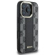 DKNY iPhone 16 Pro - Checkered Pattern - MagSafe Σκληρή Θήκη με Επένδυση Συνθετικού Δέρματος - Black