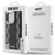 DKNY iPhone 16 Pro - Checkered Pattern - MagSafe Σκληρή Θήκη με Επένδυση Συνθετικού Δέρματος - Black