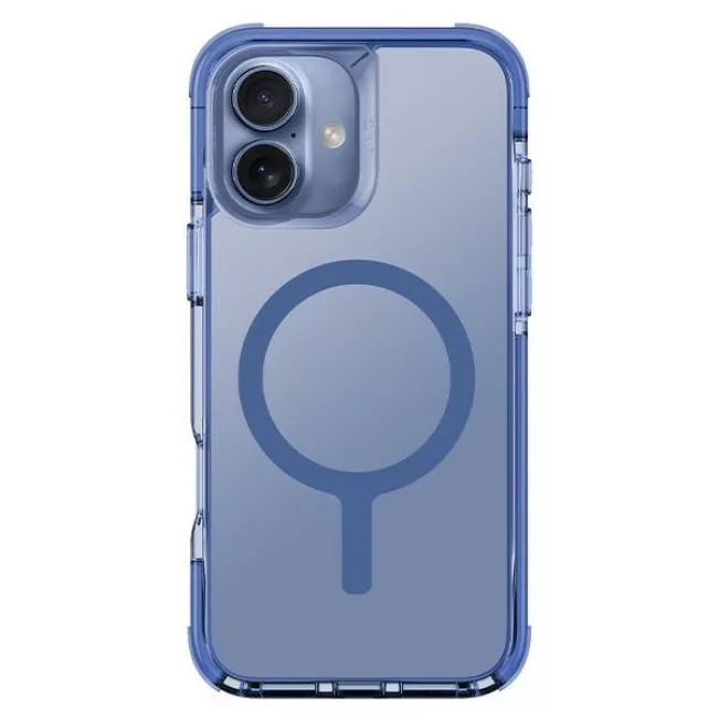 Uniq iPhone 16 Plus Combat Magclick Σκληρή Θήκη με Πλαίσιο Σιλικόνης και MagSafe - Blue / Pearl Blue