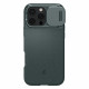 Spigen iPhone 16 Pro Optik Armor Mag Θήκη Σιλικόνης με Κάλυμμα για την Κάμερα και MagSafe - Abyss Green