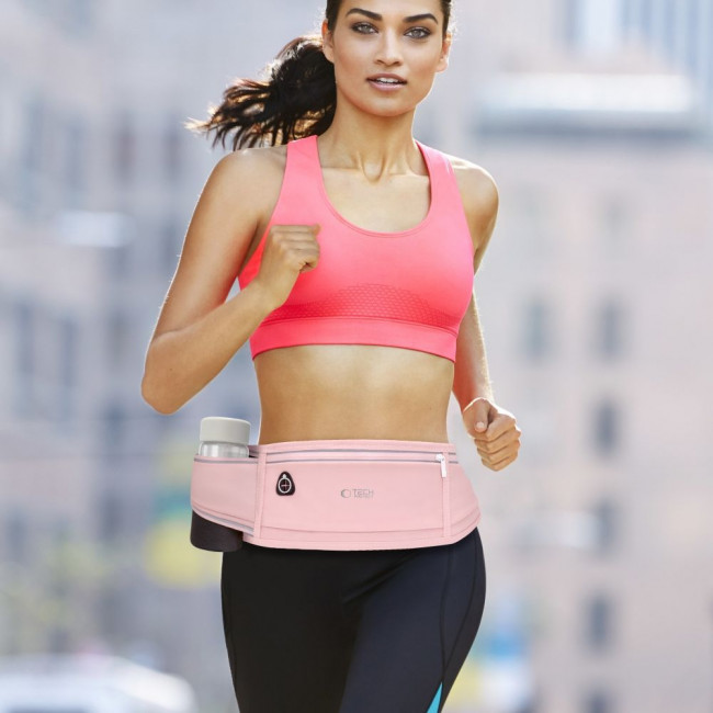 Tech-Protect M3 Universal Sport Waist Bag Τσάντα Μέσης - Dusty Rose