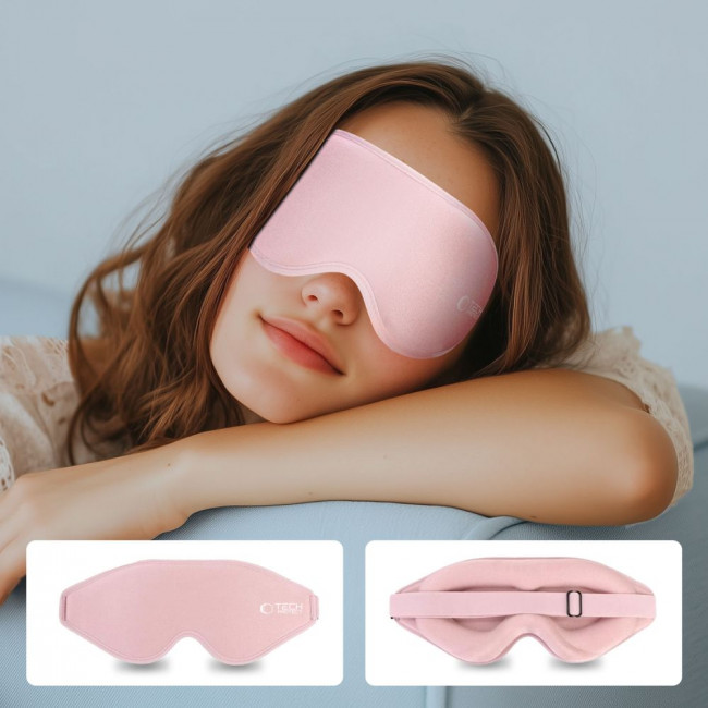 Tech-Protect Eyeshade Sleep Mask - Μάσκα Ύπνου / Ταξιδιού - Baby Pink