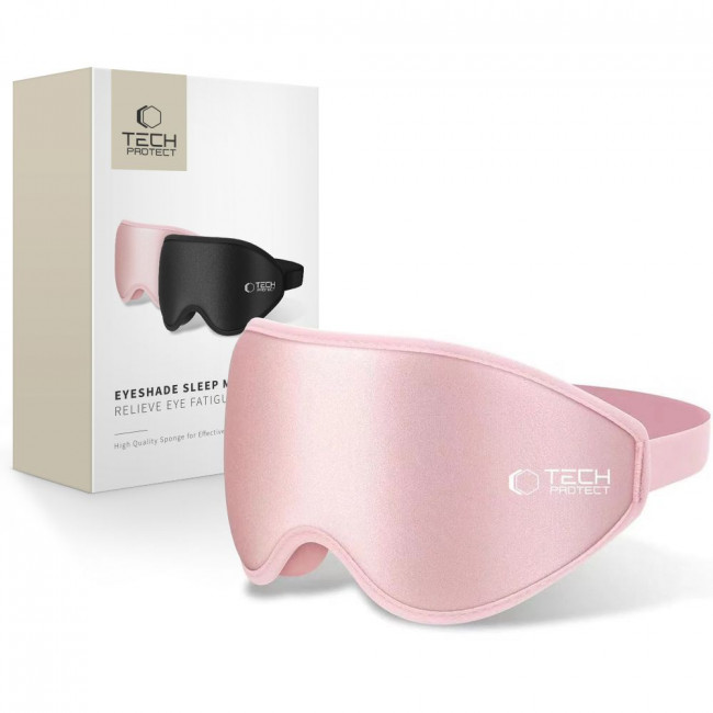 Tech-Protect Eyeshade Sleep Mask - Μάσκα Ύπνου / Ταξιδιού - Baby Pink