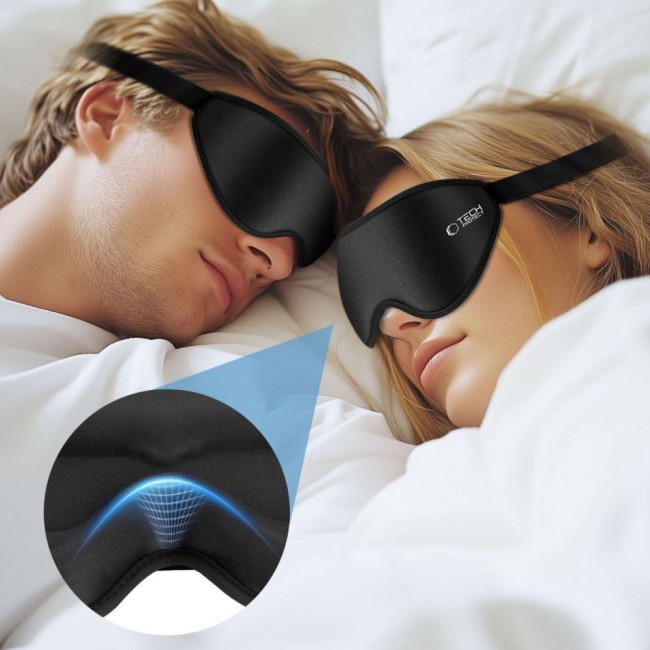 Tech-Protect Eyeshade Sleep Mask - Μάσκα Ύπνου / Ταξιδιού - Black