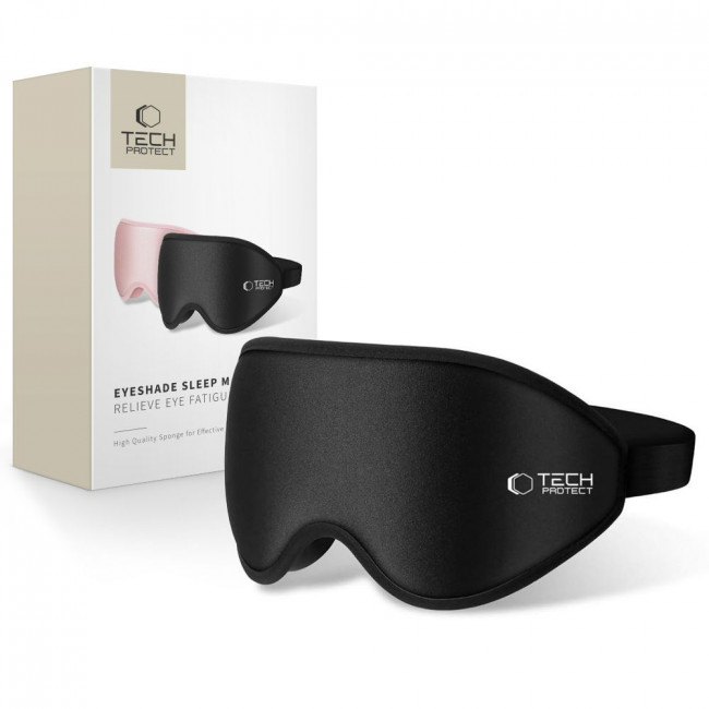 Tech-Protect Eyeshade Sleep Mask - Μάσκα Ύπνου / Ταξιδιού - Black