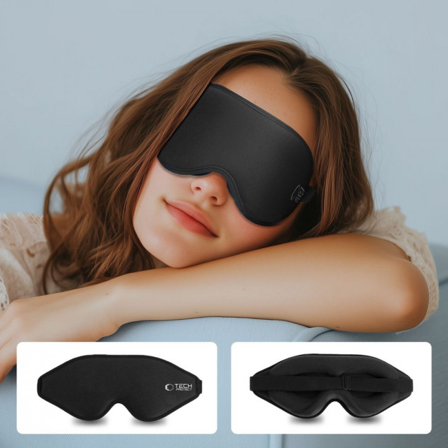 Tech-Protect Eyeshade Sleep Mask - Μάσκα Ύπνου / Ταξιδιού - Black