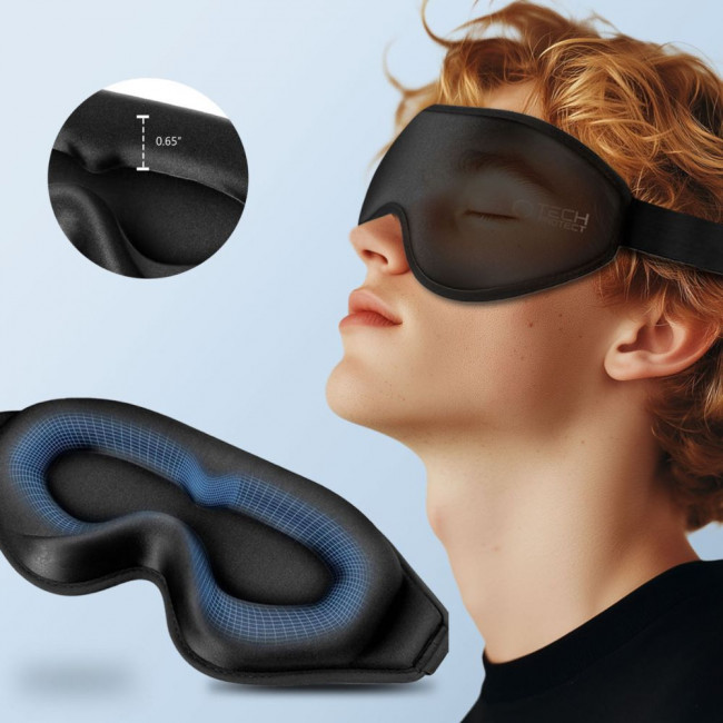 Tech-Protect Eyeshade Sleep Mask - Μάσκα Ύπνου / Ταξιδιού - Black