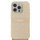 DKNY iPhone 16 Pro Max - Repeat Texture Pattern With Stripe MagSafe Σκληρή Θήκη με Πλαίσιο Σιλικόνης - Pink