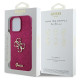 Guess iPhone 16 Pro - Fixed Glitter Big 4G - Σκληρή Θήκη με Πλαίσιο Σιλικόνης - Purple - GUHCP16LHG4SGU