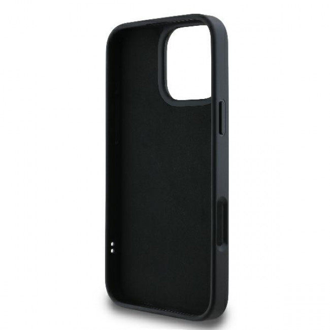 Karl Lagerfeld iPhone 16 Pro - 3D Rubber Bicolor Signature Σκληρή Θήκη με Πλαίσιο Σιλικόνης - Black - KLHCP16L3DRKSDLK