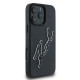 Karl Lagerfeld iPhone 16 Pro - 3D Rubber Bicolor Signature Σκληρή Θήκη με Πλαίσιο Σιλικόνης - Black - KLHCP16L3DRKSDLK