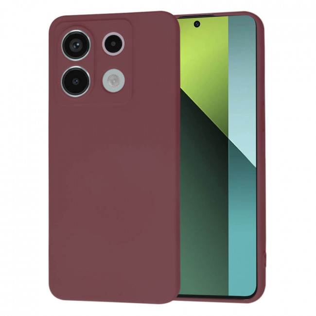 Techsuit Xiaomi Redmi Note 13 Pro 5G / Poco X6 5G SoftFlex Θήκη Σιλικόνης - Plum Red