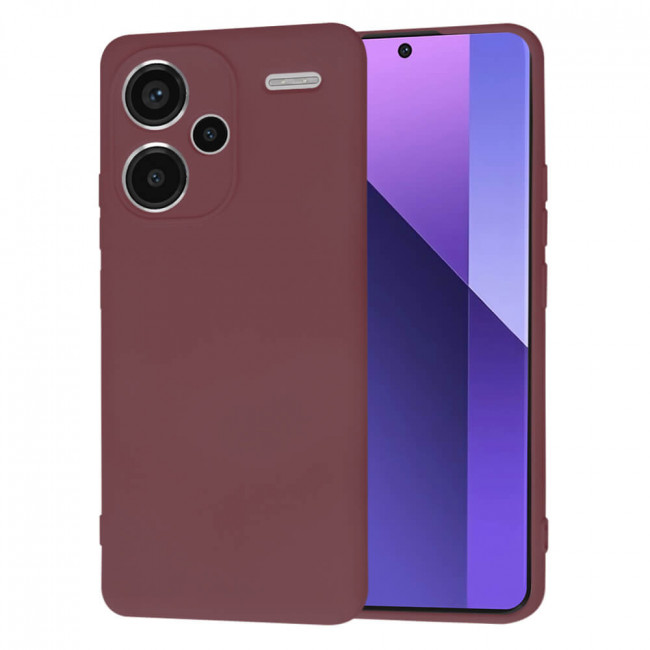 Techsuit Xiaomi Redmi Note 13 Pro+ 5G SoftFlex Θήκη Σιλικόνης - Plum Red