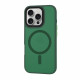 Techsuit iPhone 16 Pro - HaloFrost MagSafe - Σκληρή Θήκη με Πλαίσιο Σιλικόνης - Midnight Green