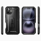 Supcase iPhone 16 Unicorn Beetle Pro Σκληρή Θήκη με Προστασία Οθόνης και Stand - Black