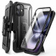 Supcase iPhone 16 Unicorn Beetle Pro Σκληρή Θήκη με Προστασία Οθόνης και Stand - Black