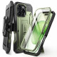 Supcase iPhone 16 Pro Unicorn Beetle Pro Σκληρή Θήκη με Προστασία Οθόνης και Stand - Dark Green