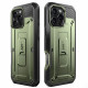 Supcase iPhone 16 Pro Max Unicorn Beetle Pro Σκληρή Θήκη με Προστασία Οθόνης και Stand - Dark Green