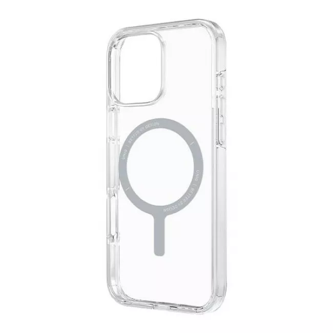 Uniq iPhone 16 Pro Clario Eco-Friendly Σκληρή Θήκη με Πλαίσιο Σιλικόνης και MagSafe - Διάφανη