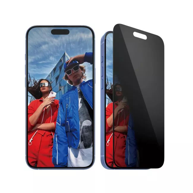 PanzerGlass iPhone 15 Plus / iPhone 16 Plus Privacy Ultra-Wide Fit Full Screen Αντιχαρακτικό Γυαλί Οθόνης - Black