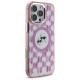 Karl Lagerfeld iPhone 16 Pro - IML Monogram Karl and Choupette Head - Σκληρή Θήκη με Πλαίσιο Σιλικόνης και MagSafe - Pink - KLHMP16LHMCKMHP