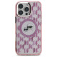 Karl Lagerfeld iPhone 16 Pro - IML Monogram Karl and Choupette Head - Σκληρή Θήκη με Πλαίσιο Σιλικόνης και MagSafe - Pink - KLHMP16LHMCKMHP