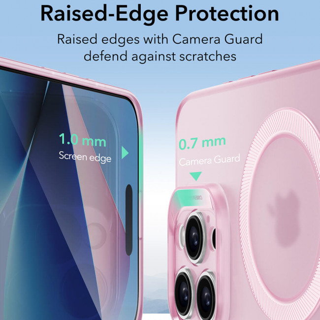 ESR iPhone 16 Pro Zero HaloLock Λεπτή Θήκη Σιλικόνης με MagSafe - Frosted Pink