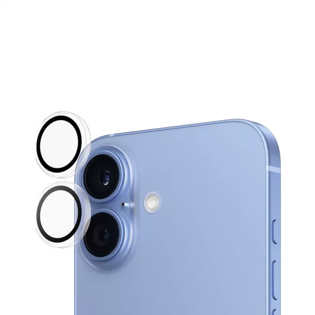 PanzerGlass iPhone 16 / iPhone 16 Plus Hoops Camera Lens Protector Αντιχαρακτικό Γυαλί για την Κάμερα - Clear