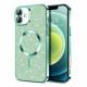 Techsuit iPhone 16 Plus - Luxury Glitter MagSafe - Θήκη Σιλικόνης - Light Green