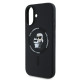 Karl Lagerfeld iPhone 16 Plus - Silicone KC Heads Ring MagSafe - Θήκη Σιλικόνης με MagSafe - Black - KLHMP16MSCMKCRHK