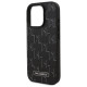 Karl Lagerfeld iPhone 16 Pro Max - Hot Stamp - MagSafe Σκληρή Θήκη με Επένδυση Συνθετικού Δέρματος - Black - KLHMP16XPKHPORPK