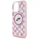 Karl Lagerfeld iPhone 16 Pro Max - IML Monogram Karl and Choupette Head - MagSafe Σκληρή Θήκη με Πλαίσιο Σιλικόνης - Pink - KLHMP16XHMCKMHP