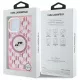 Karl Lagerfeld iPhone 16 Pro Max - IML Monogram Karl and Choupette Head - MagSafe Σκληρή Θήκη με Πλαίσιο Σιλικόνης - Pink - KLHMP16XHMCKMHP