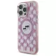 Karl Lagerfeld iPhone 16 Pro Max - IML Monogram Karl and Choupette Head - MagSafe Σκληρή Θήκη με Πλαίσιο Σιλικόνης - Pink - KLHMP16XHMCKMHP